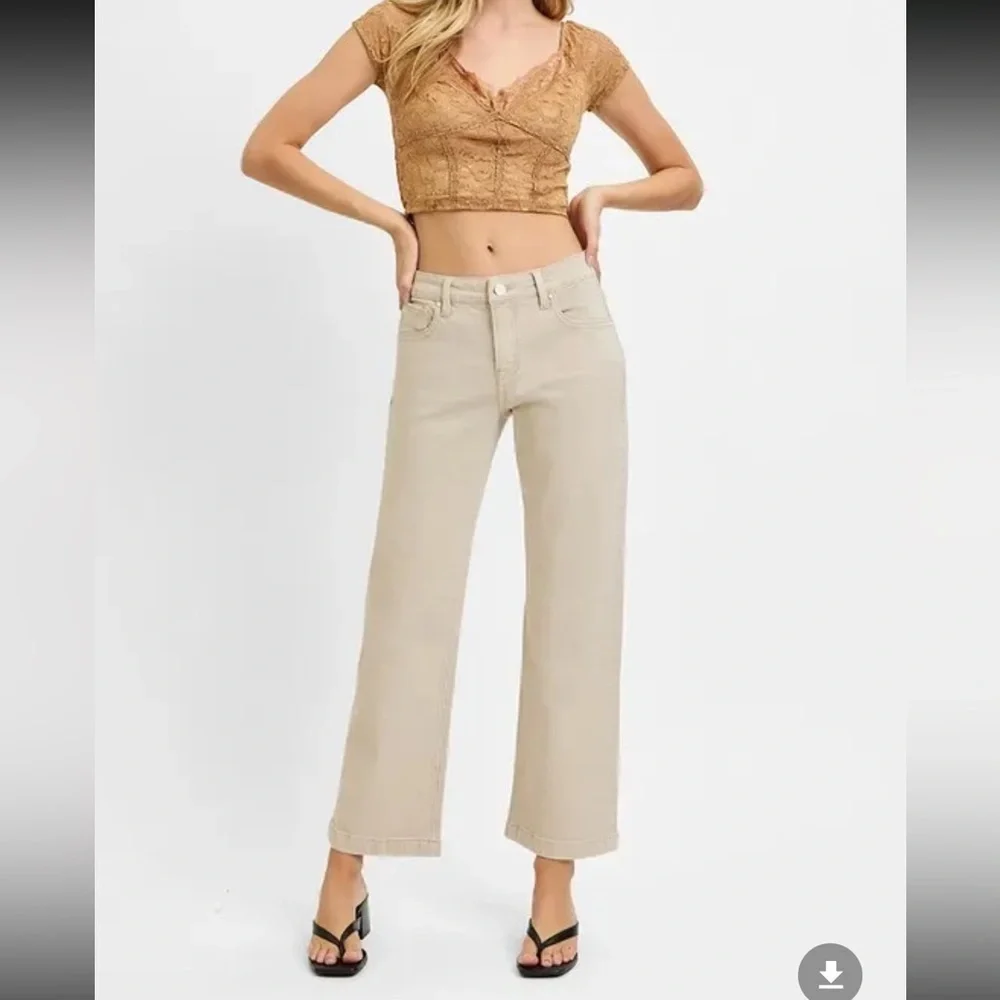 Risen Mid Rise Tummy Control Straight Jeans - Picture 4 of 4